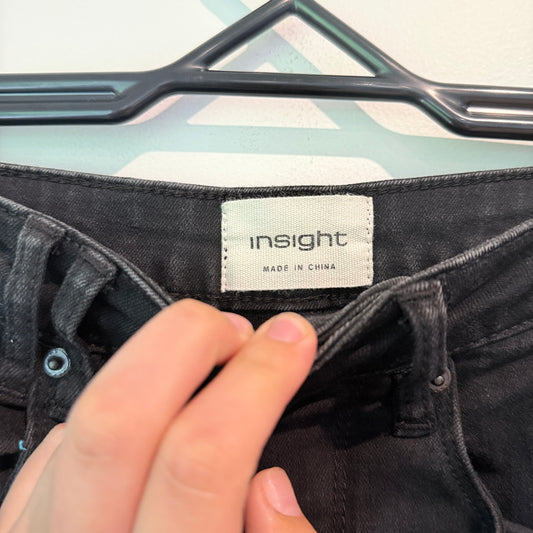 Insight Size 58cm Waist Black High-Waisted Skinny Jeans