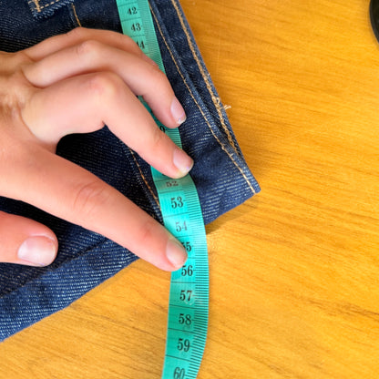 Wide High Rise Size 24 (108cm Waist) High-Waist Wide-Leg Denim Jeans