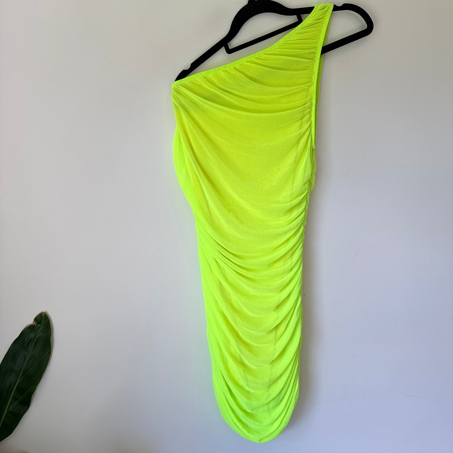 Shein Size S One-Shoulder Ruched Mini Dress