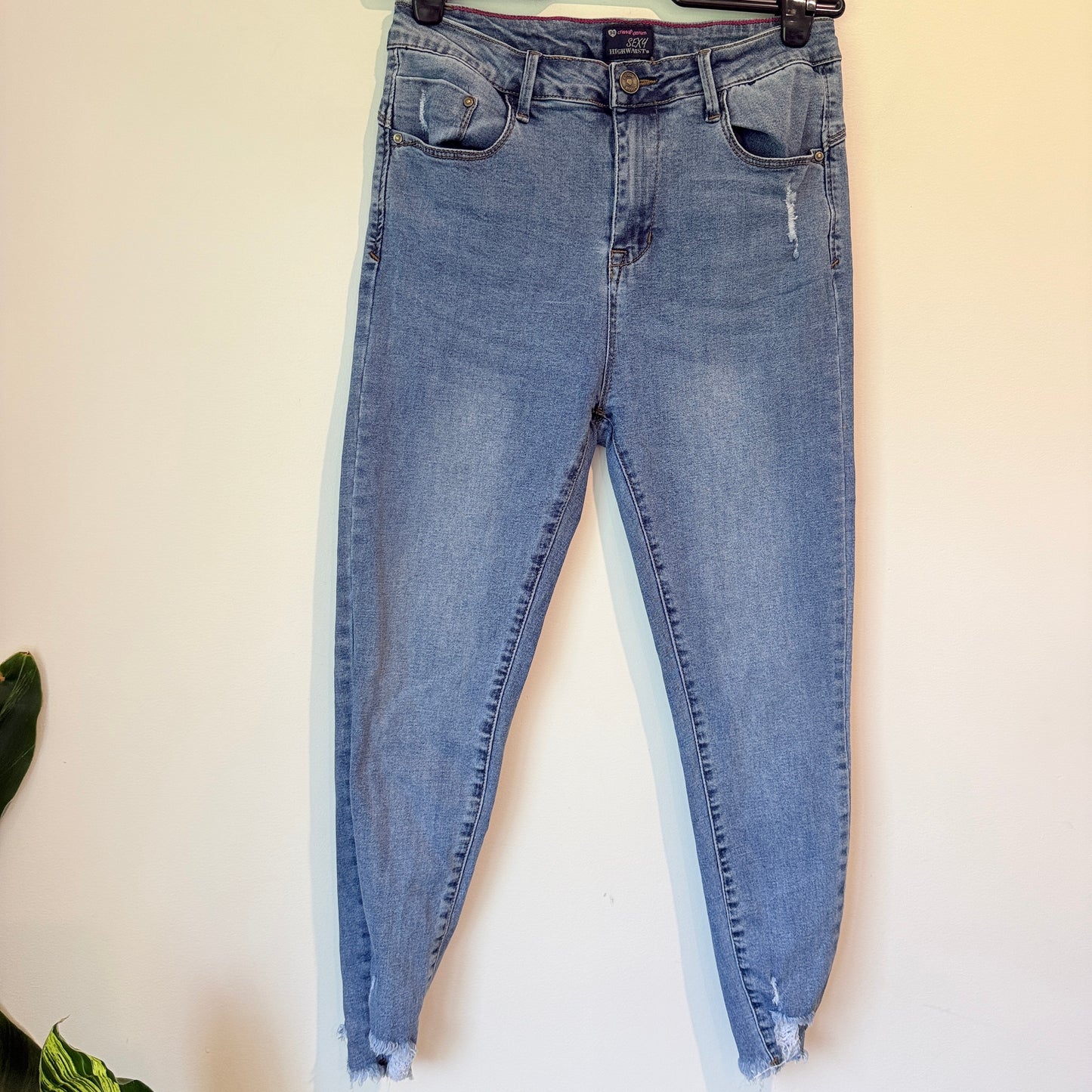 Crissa Denim Size 30 (70cm Waist) High-Waisted Skinny Fit Jeans