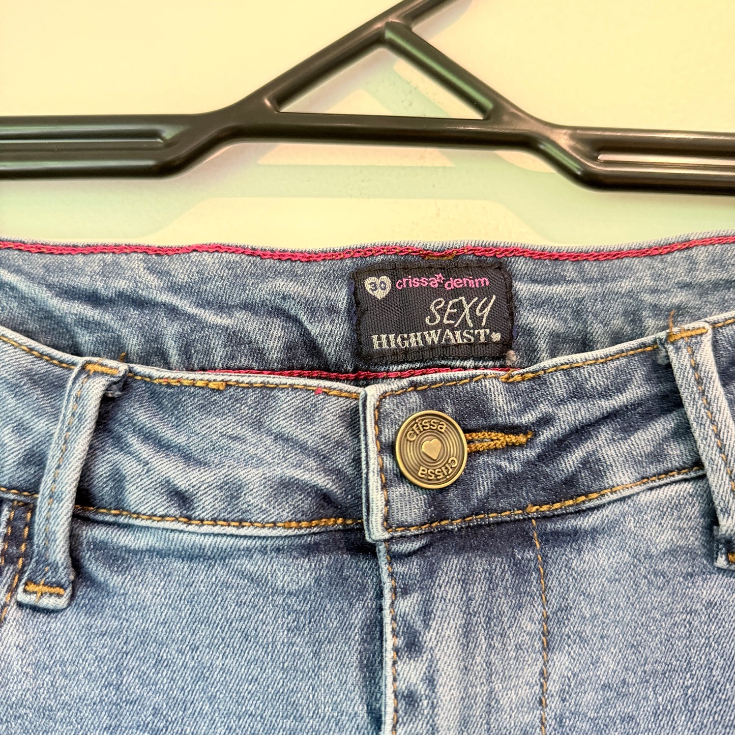 Crissa Denim Size 30 (70cm Waist) High-Waisted Skinny Fit Jeans