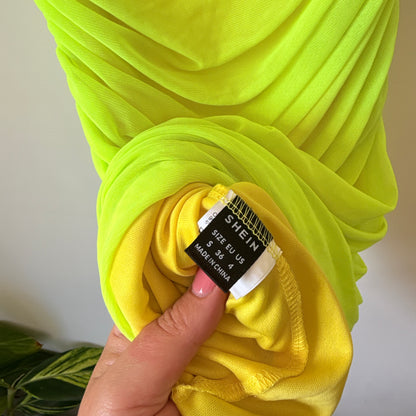 Shein Size S One-Shoulder Ruched Mini Dress