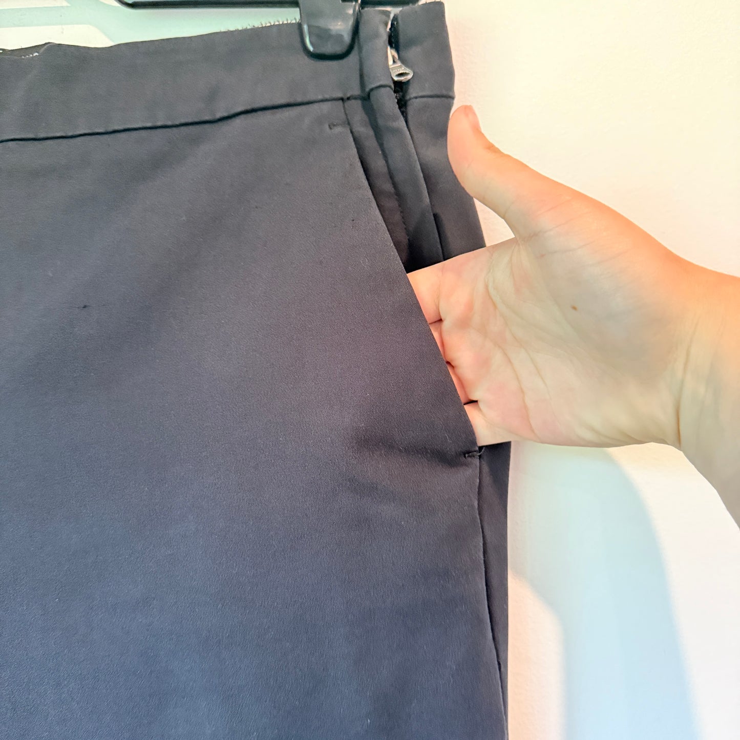 Zara Woman Size 10 Black Wide-Leg Trousers