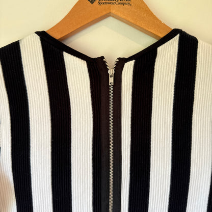 Topshop Size 10 Ribbed Cotton Dress