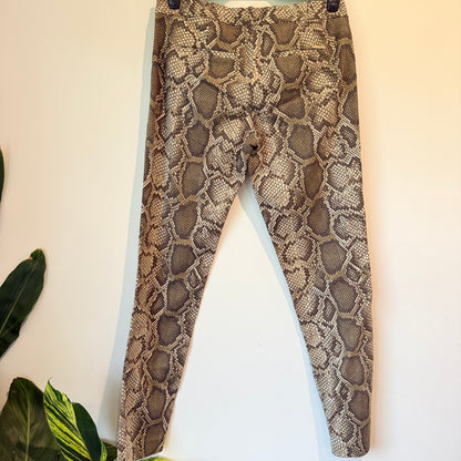 Michael Kors Size 2 (76cm Waist) Snakeskin-Print Pants