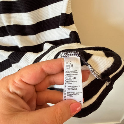 Topshop Size 10 Ribbed Cotton Dress