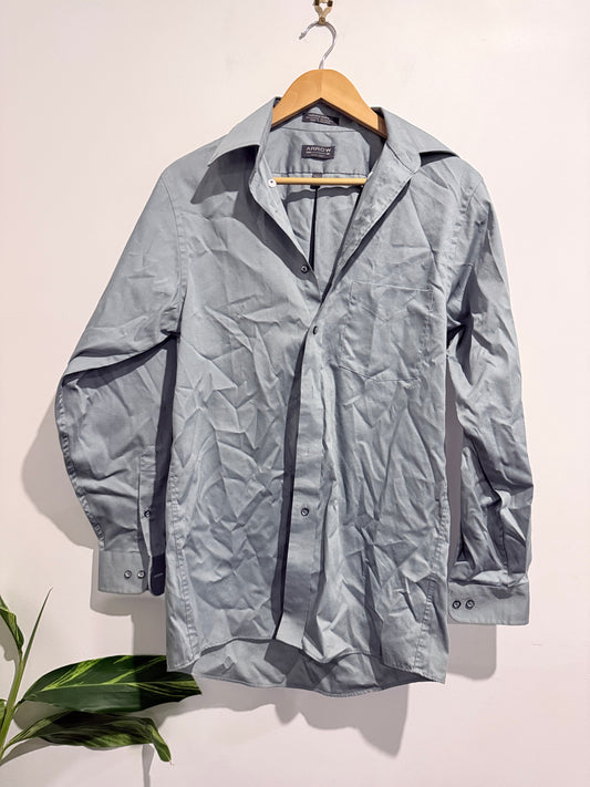 Arrow Button Up Shirt Sage Green - S
