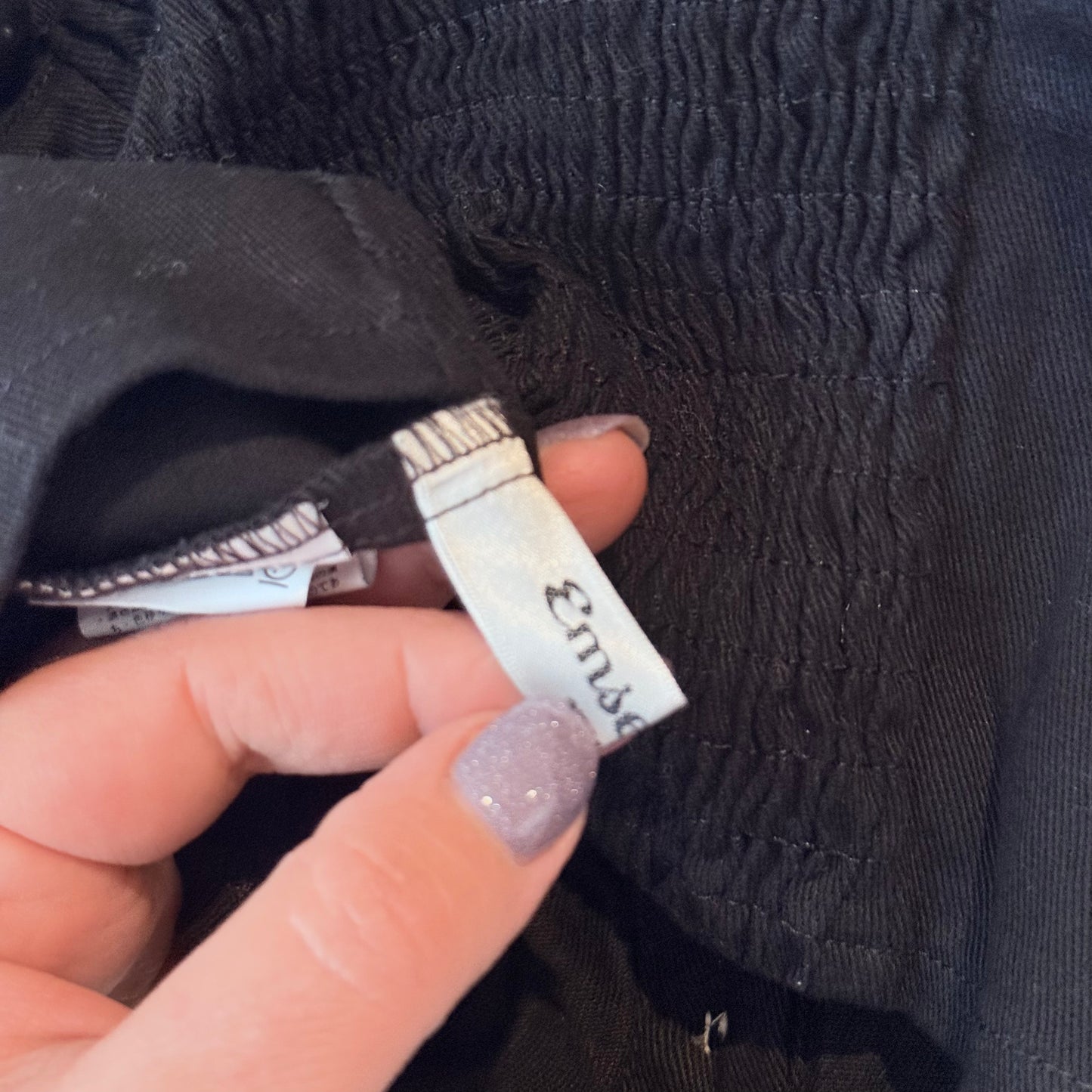 Emsexcite Cotton Buttoned Crop Top - Size M