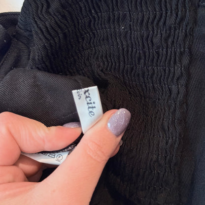 Emsexcite Cotton Buttoned Crop Top - Size M