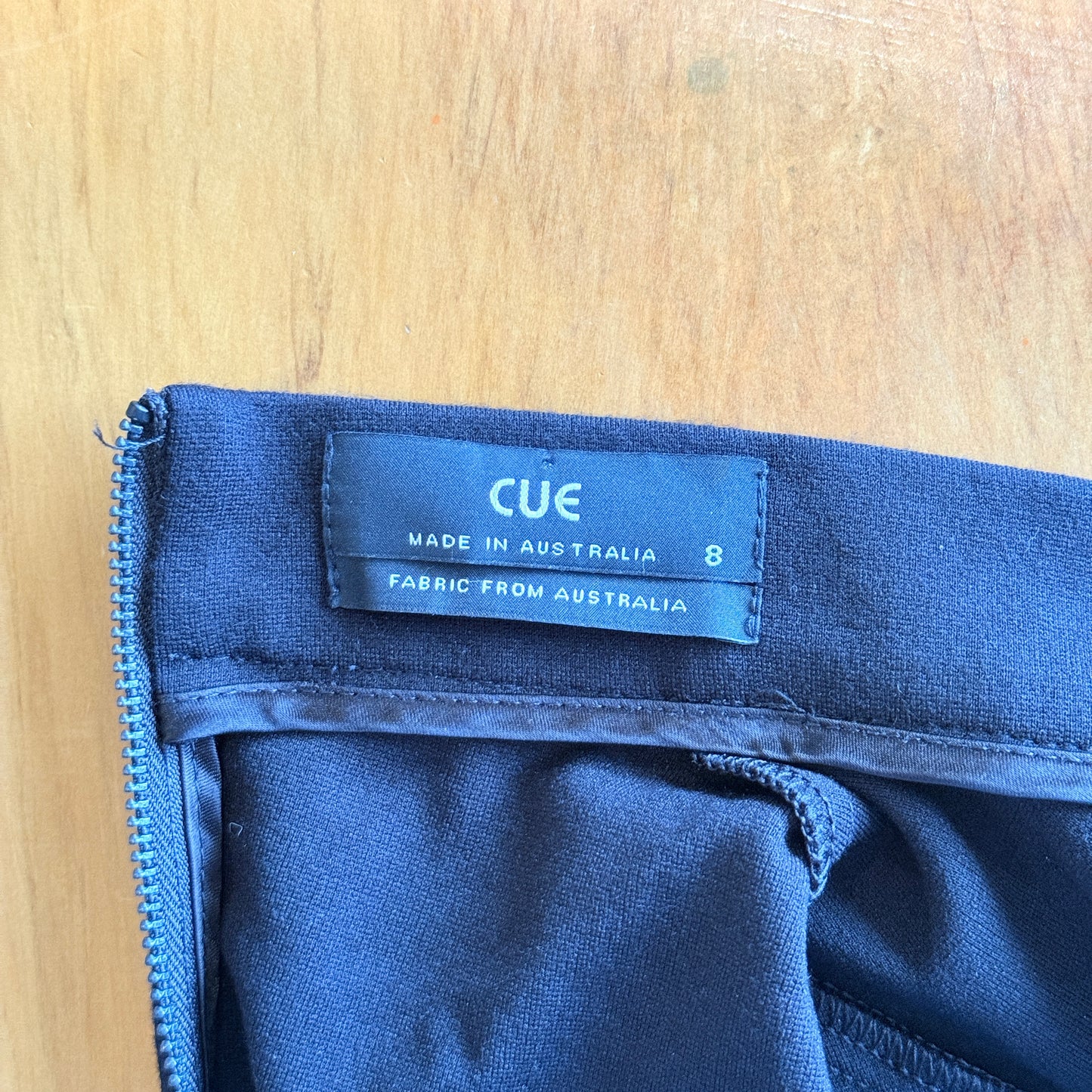 Cue Size 8 Black Bell Sleeve Sheath Dress