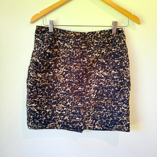 2Me Dark Leopard Print Mini Skirt - 70cm waist