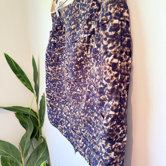 2Me Dark Leopard Print Mini Skirt - 70cm waist