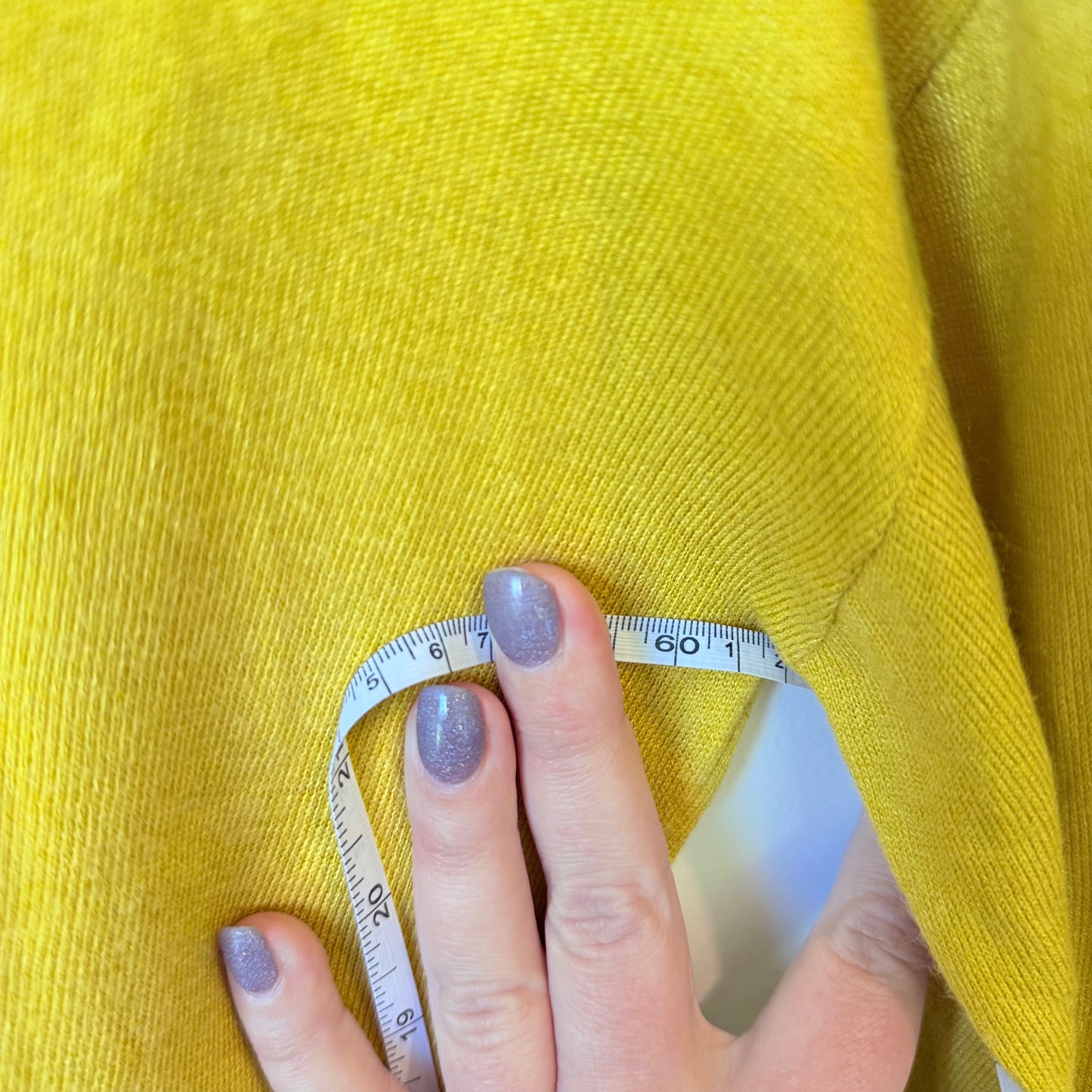 Sportscraft Size XS Yellow Turtleneck Sweater - Viscose / Nylon / Poly / Cashmere