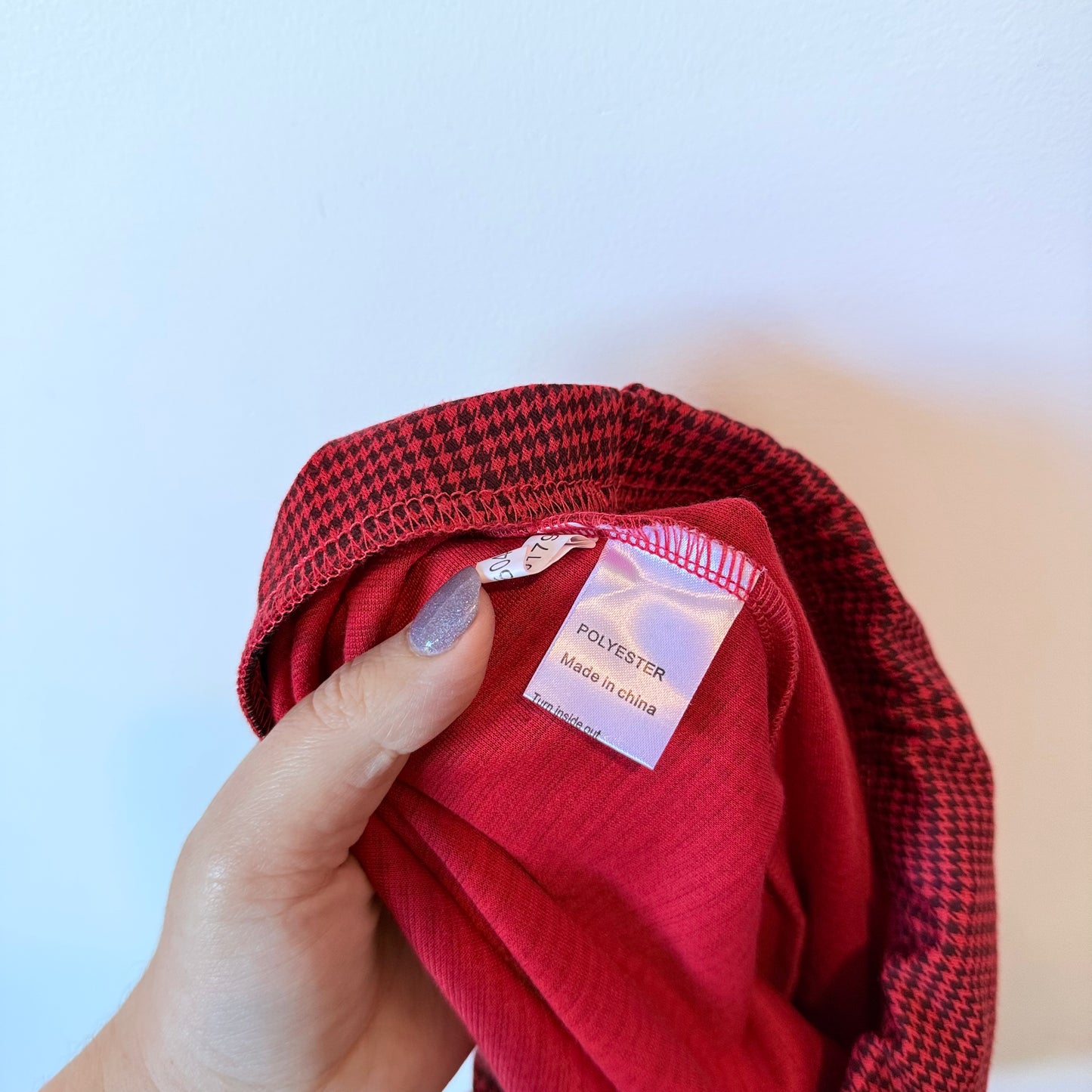 Paper Scissors Size 8 Red and Black Plaid Mini Skirt