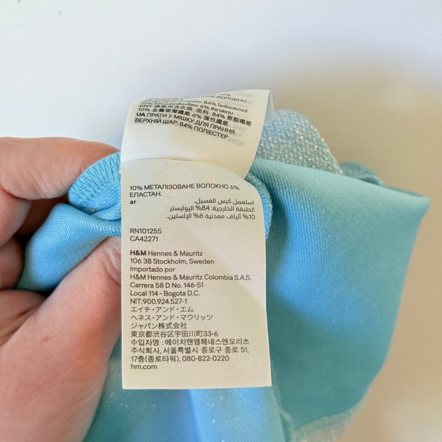 H&M Glitter Mini Dress -  U/Arm 40cm