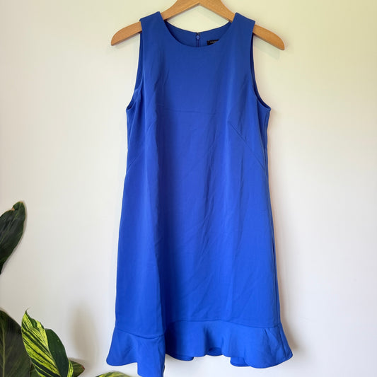 Ann Taylor Size U/Arm 43cm Cobalt Blue Sleeveless Fit & Flare Dress