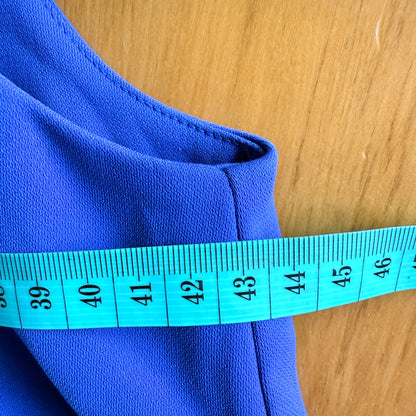 Ann Taylor Size U/Arm 43cm Cobalt Blue Sleeveless Fit & Flare Dress