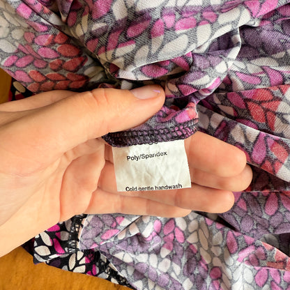 Robyn Mathieson Size 16 Zigzag Knit Pattern Sleeveless Dress (NZ Made)