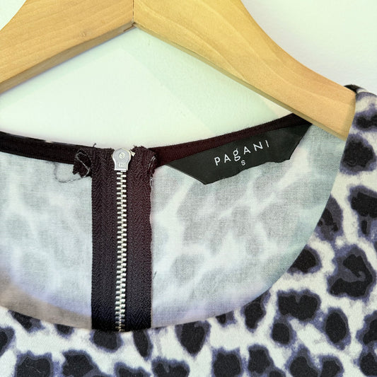 Pagani Size S Leopard Print Sheath Dress