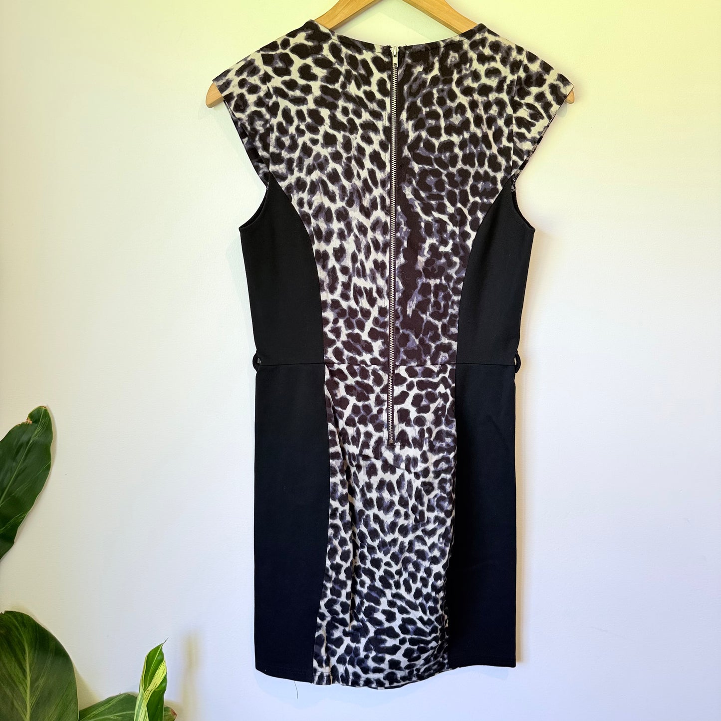 Pagani Size S Leopard Print Sheath Dress