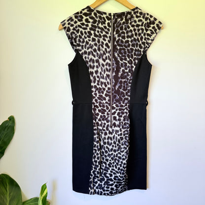 Pagani Size S Leopard Print Sheath Dress