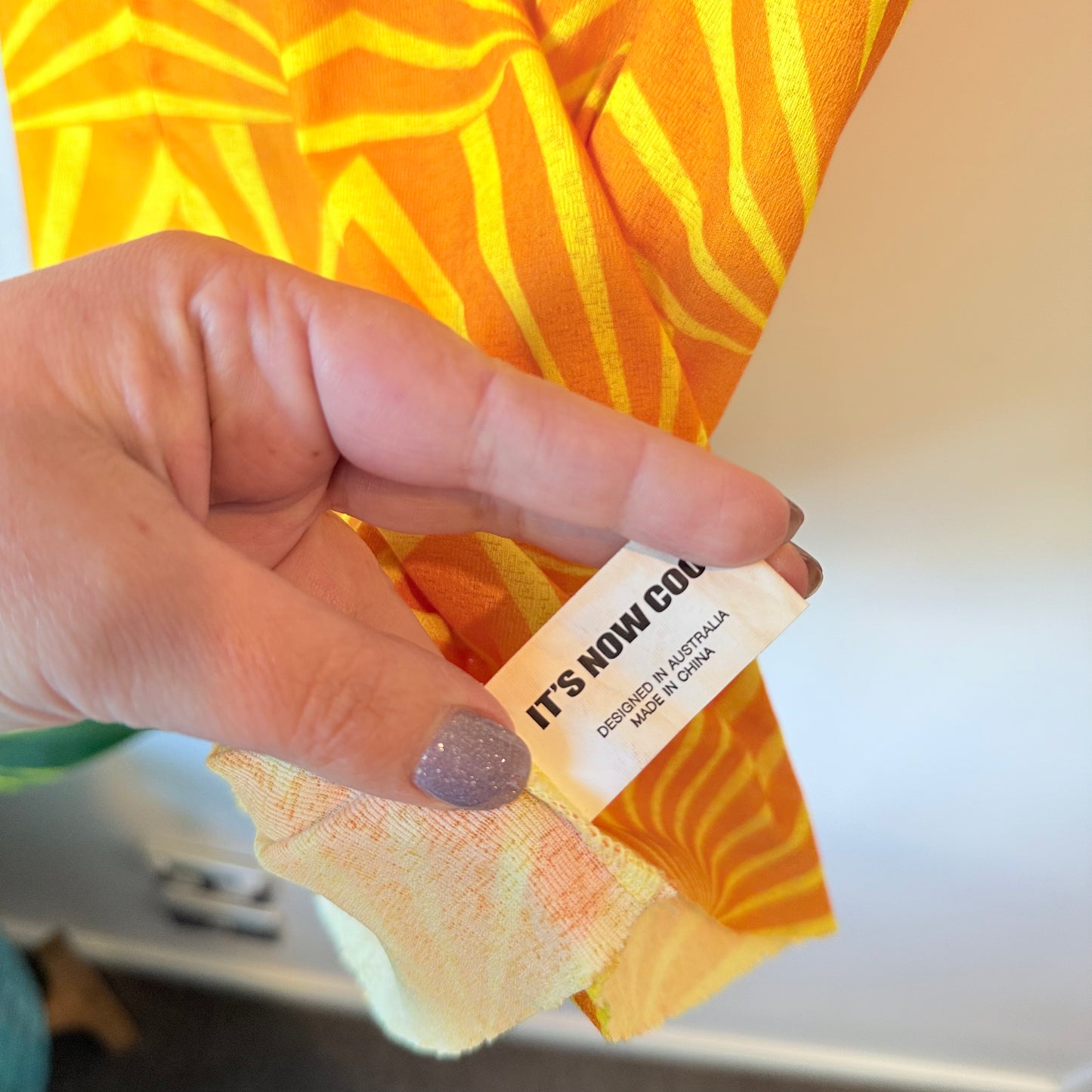 It’s Now Cool Premium Size M Raw Edge Beach Dress