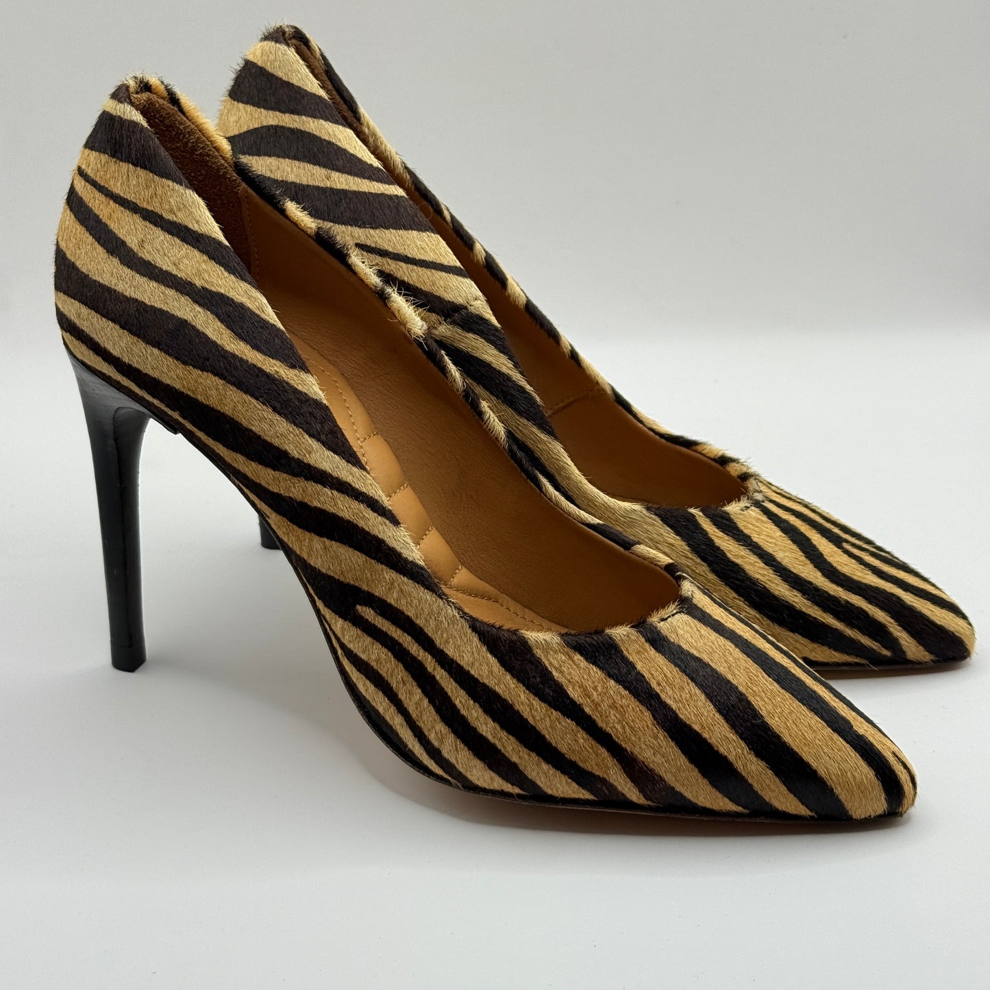 IRO Paris Zebra Print Hair-On Hide Stilettos – Size 36