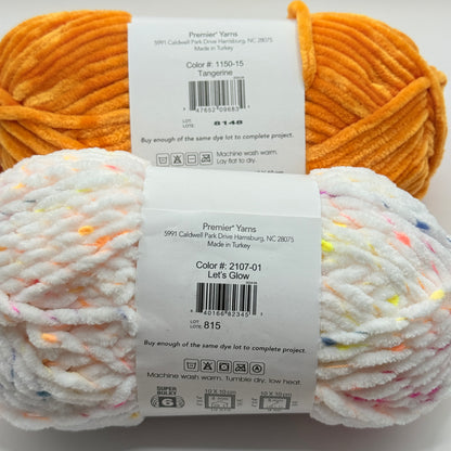 Premier Parfait Chunky Yarn Duo - Tangerine & Pom Pom Speckle (2 x 100g)