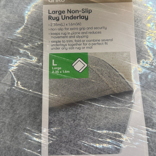 Anko Large Non-Slip Rug Underlay – 2.35m x 1.6m