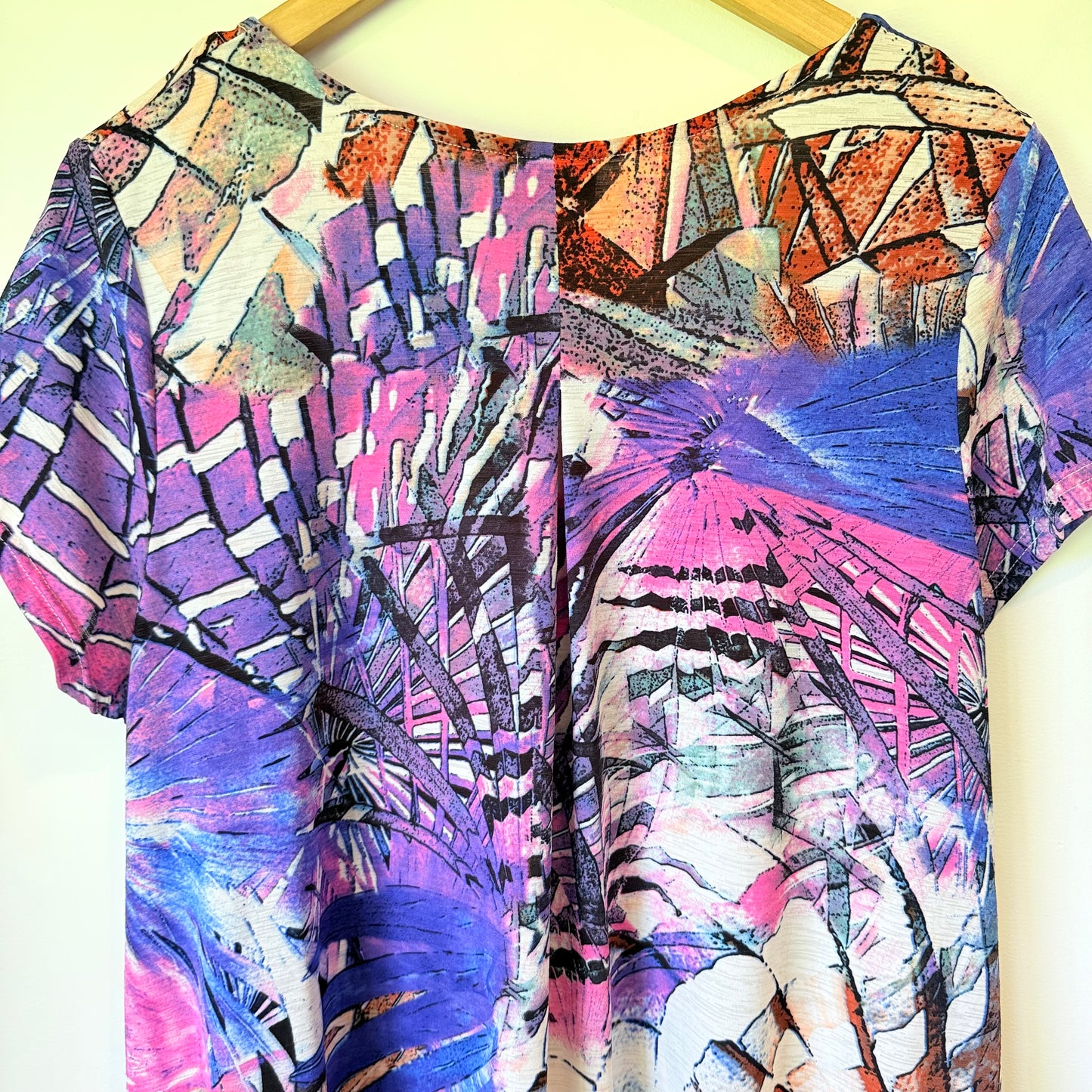 Quelque Size 14 Colorful Abstract Tunic Dress