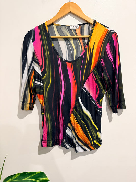 VSSP Weekend Abstract Print Top – Size 10