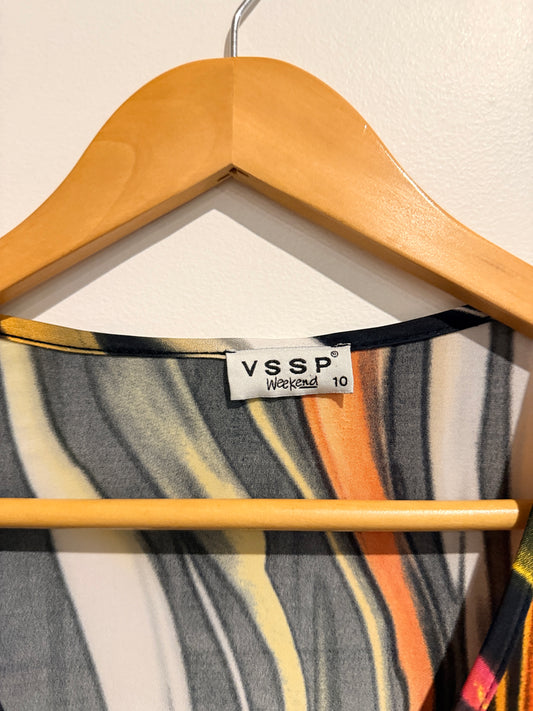 VSSP Weekend Abstract Print Top – Size 10