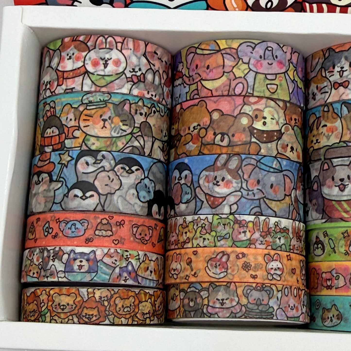 Animal Land Washi Tape Set 24 Rolls