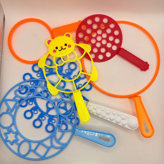 Giant Bubble Wand Set 5 Piece Outdoor Toy Kit