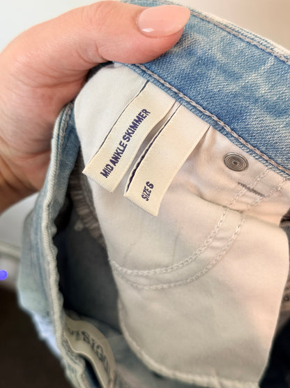 Lee Riders Size 6 Skinny Ankle Jeans