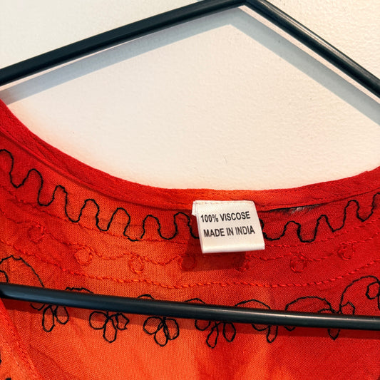 100% Rayon OSFM Sleeveless Tie-Dye Dress