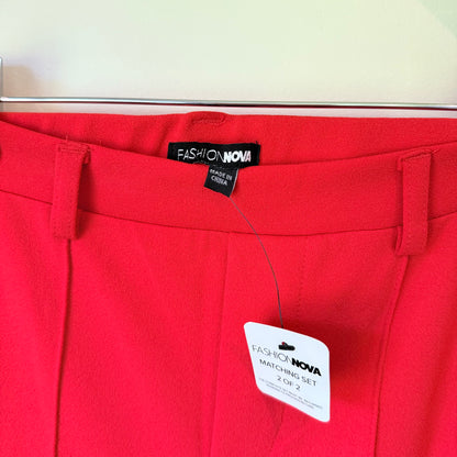 Fashion Nova BNWT Size M Red Dress Slack Pants