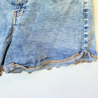 Dotti Denim Size 14 Light Wash High-Waisted Denim Shorts