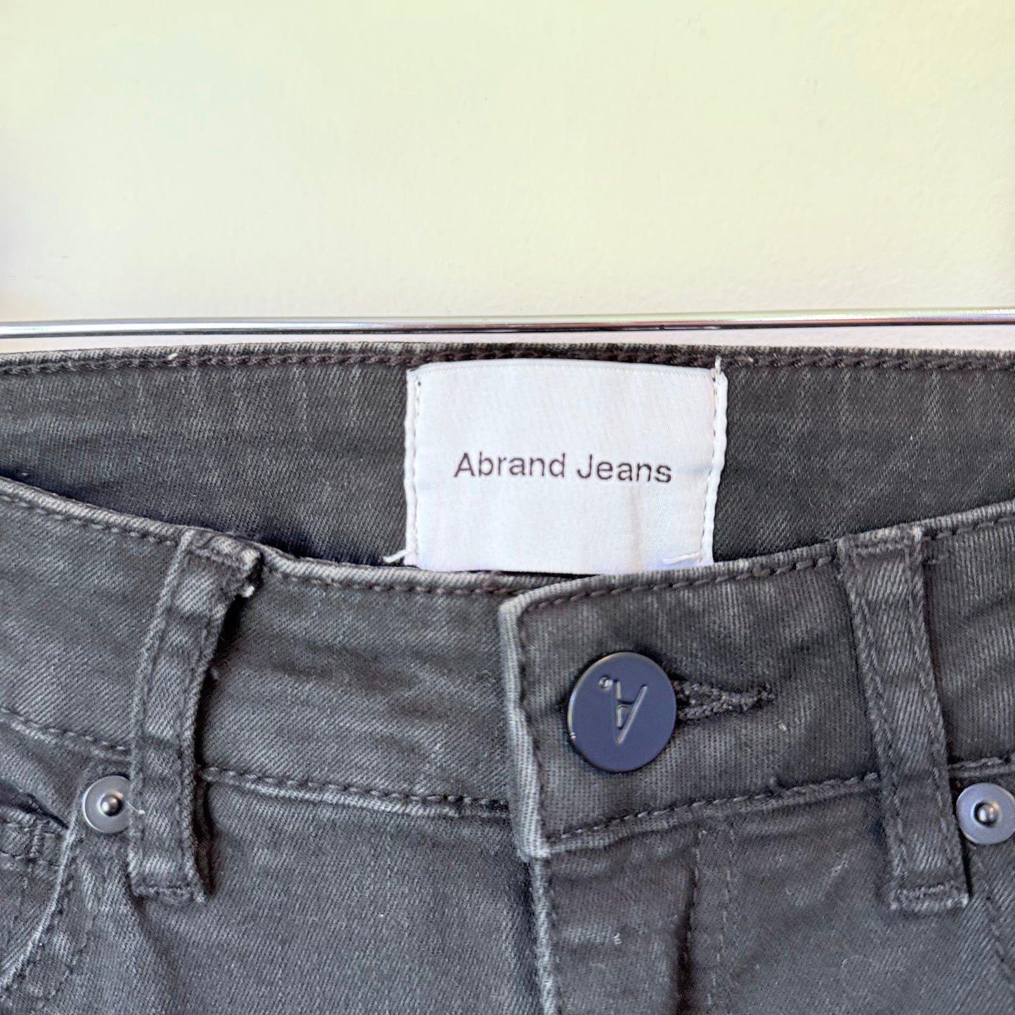 Abrand Jeans Size 6/24 Black High Skinny Jeans