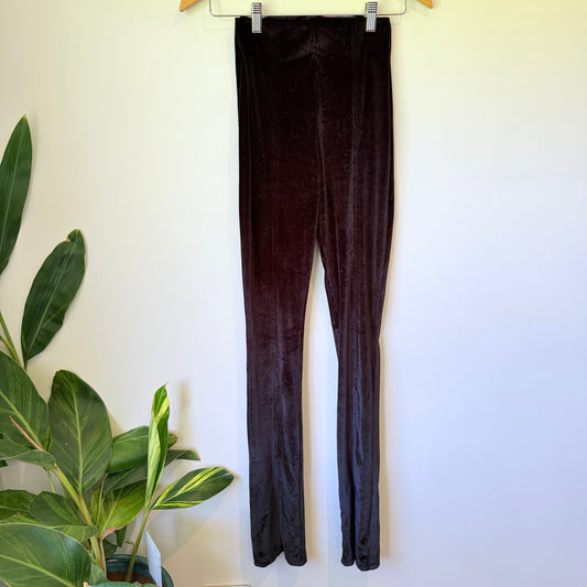 Zara Size XS Velvet Leggings