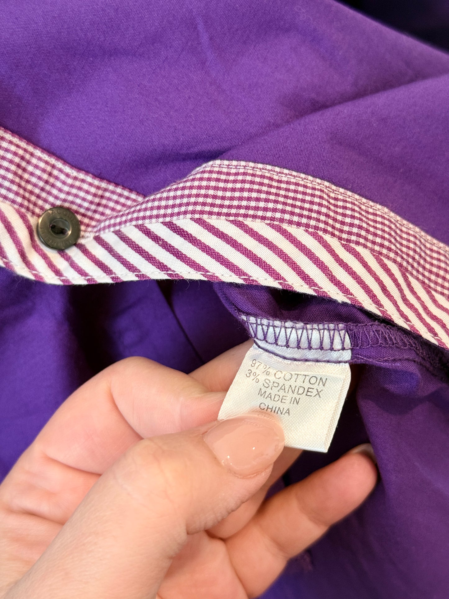 Jacques Mirrelli Size L Purple Dress Shirt