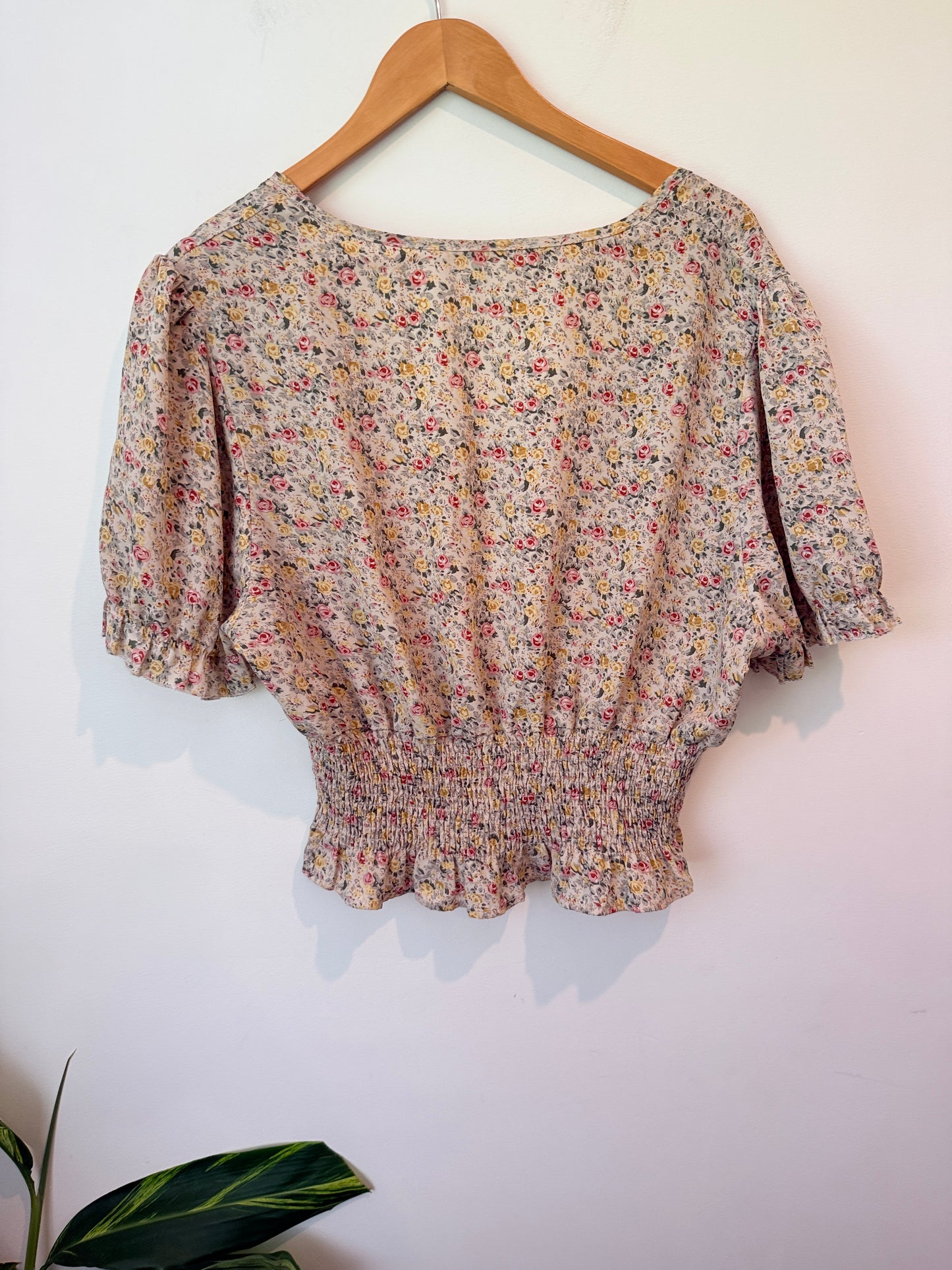Shein Size 3XL | U/Arm to U/Arm 59cm Floral Cropped Top
