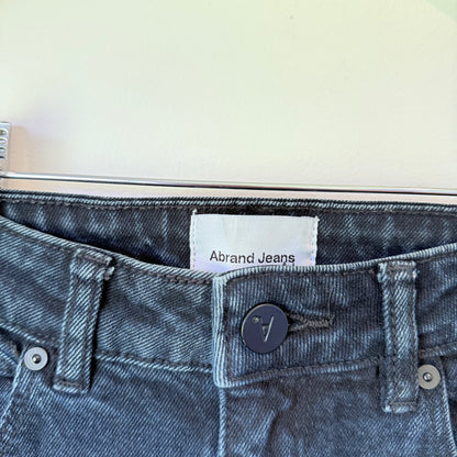 Abrand Jeans Size 26 Blue Denim Jeans with Fray Hem