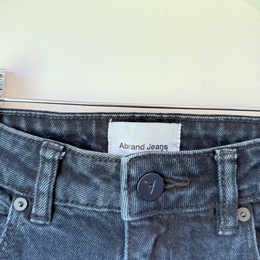 Abrand Jeans Size 26 Blue Denim Jeans with Fray Hem