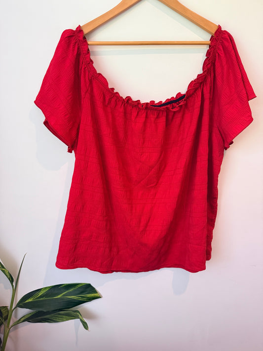 Emery Rose Size 4XL Off the Shoulder Top