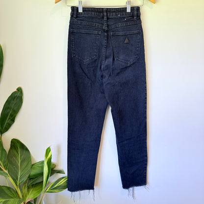 Abrand Jeans Size 26 Blue Denim Jeans with Fray Hem