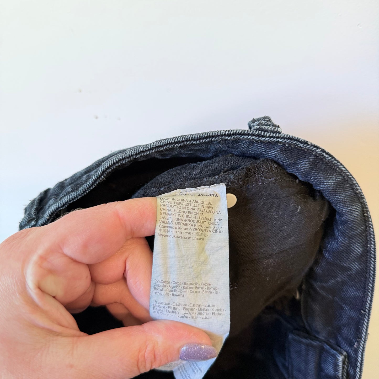 Abrand Jeans Size 26 Blue Denim Jeans with Fray Hem