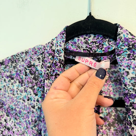 Supre OSFM Patterned Batwing Kimono