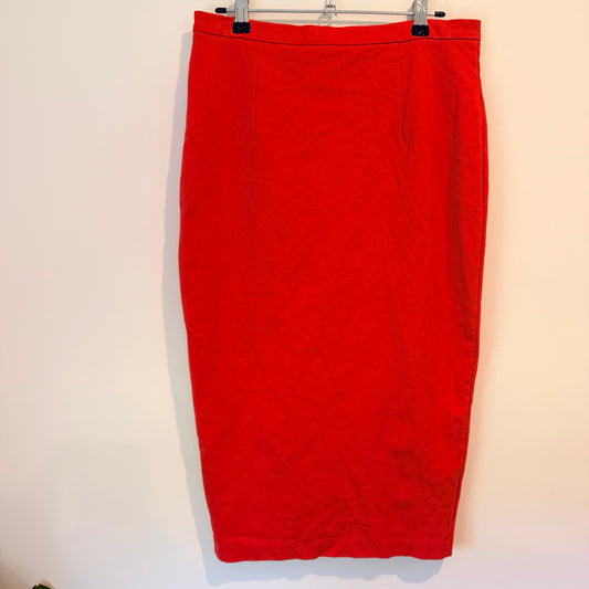Forever New Size 12 Red Pencil Skirt