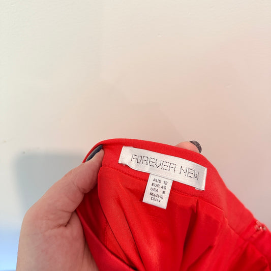 Forever New Size 12 Red Pencil Skirt